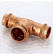 Тройник пресс медный Viega Profipress 22x28x22 мм 322687