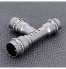 Тройник пресс Viega Sanpress Inox 18x15x15 мм нержавеющая сталь 452469