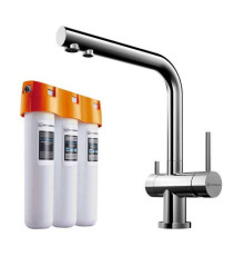 Смеситель для кухни Omoikiri Nagano-C с фильтром Pure Drop Lite хром 4146.8028