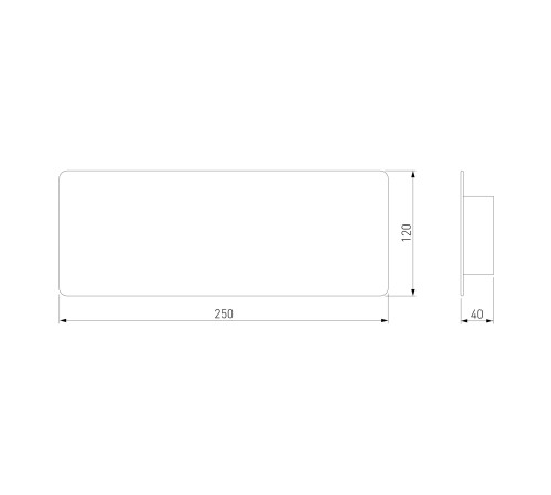 Настенный светодиодный светильник Angle LED 40138/1 LED белый