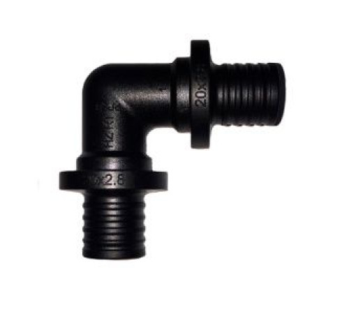 Угольник аксиальный Gekon 90° 16x16 мм GK 7003001616