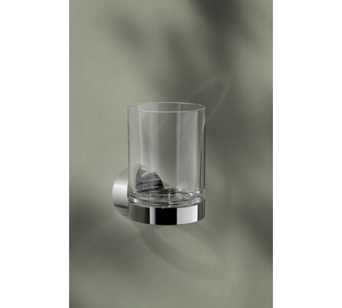 Держатель стакана со стаканом KEUCO Collection Reva хром 12850 019000