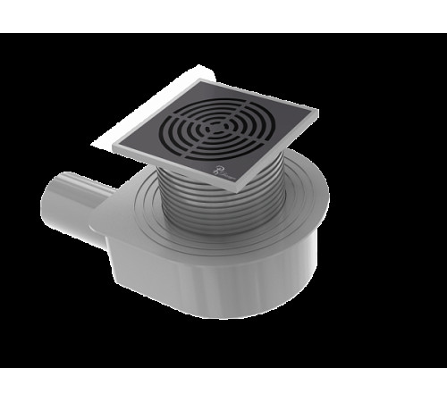 Душевой трап Boheme 15x15 см черный 984-15-B