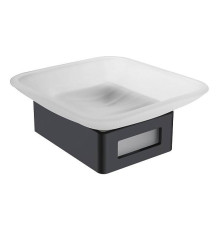 Мыльница подвесная Boheme Q квадратная черный 10943-B