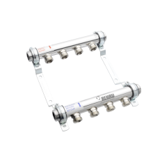Коллектор распределительный REHAU HLV 5 групп нержавеющая сталь 1249108