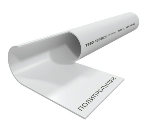 Труба полипропиленовая TEBO SDR 11 90х8.2 мм белая 1307986
