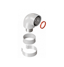 Колено коаксиальное Royal Thermo 60/100 90° FF RTE 07.011