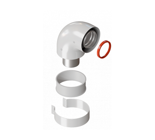Колено коаксиальное Royal Thermo 60/100 90° FF RTE 07.011