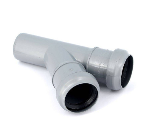 Тройник канализационный Sinikon Стандарт 40x40 мм 45° 508007.R