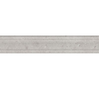 Бордюр Kerama Marazzi Риккарди серый светлый матовый структура обрезной 40х7,3 см BLF010R
