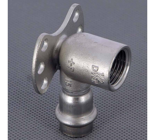 Водорозетка пресс Viega Sanpress Inox из нержавеющей стали 15х1/2 ВР 437244