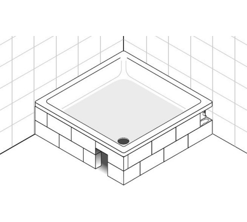 Основа для акрилового поддона Laufen 90х90 см пенополистирол 2.9557.1.000.000.1