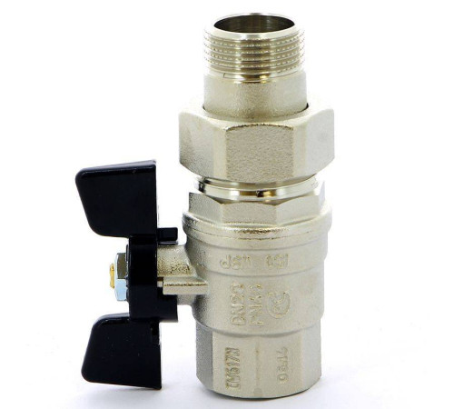 Кран шаровой Bugatti Oregon 3/4 НВ со сгоном бабочка 03220032