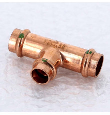Тройник пресс медный Viega Profipress 18x15x18 мм 291938