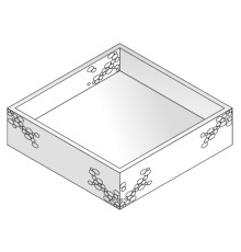 Основа для акрилового поддона Laufen 100х100 см пенополистирол 2.9557.2.000.000.1