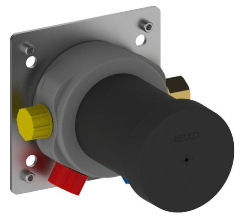 Душевой комплект KEUCO IXMO с квадратным верхним душем и смесителем хром 59603 010002