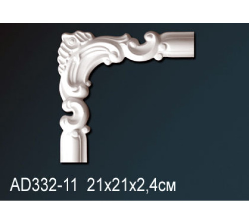 Угловой элемент для молдинга Perfect полиуретан AD332-11