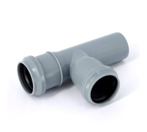 Тройник канализационный Sinikon Стандарт 32x32 мм 87° 508005.R