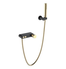 Смеситель для душа Boheme Stick черный/золото 123-BG