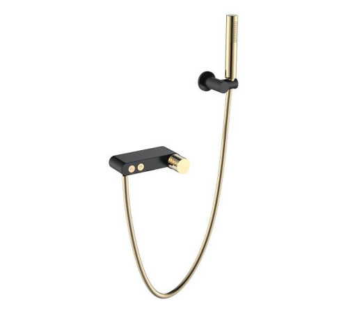 Смеситель для душа Boheme Stick черный/золото 123-BG