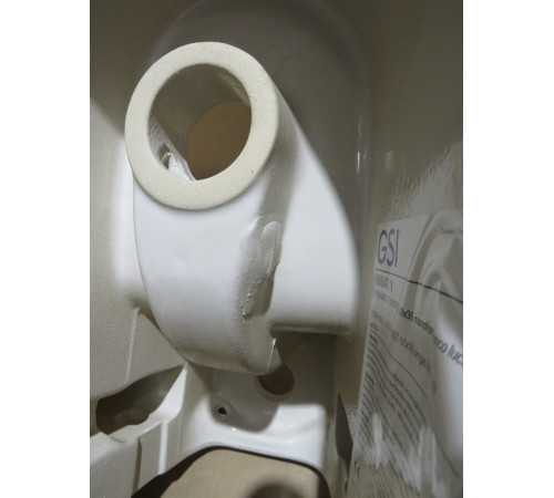 Биде подвесное GSI Pura 500x360 мм с отверстием под смеситель и переливом 8864111