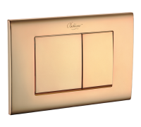 Кнопка смыва для инсталляции Boheme пластик gold 655