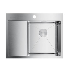 Кухонная мойка Omoikiri Akisame 65-R-IN 65x51 см нержавеющая сталь 4973059