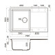 Кухонная мойка Omoikiri Sakaime 79-GR Tetogranit 79x50 см leningrad grey 4993553