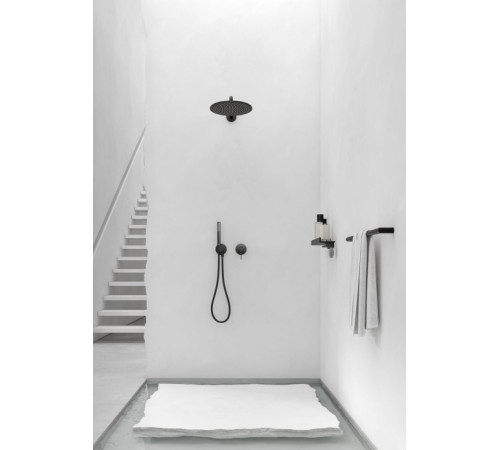 Смеситель для душа однорычажный Keuco IXMO Pure круглая розетка черный матовый 59551 379501