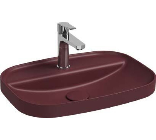 Раковина встраиваемая сверху Allen Brau Fantasy 55x40x11.4 см бордо 4.11034.BD