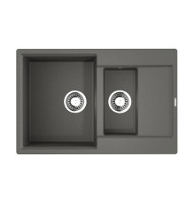 Кухонная мойка Omoikiri Daisen 78-2T-PL Tetogranit 78x51 см платина 4993533