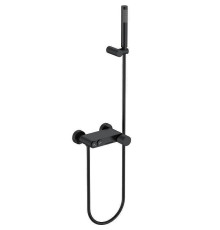 Смеситель для ванны Boheme Stick Spirale с ручным душем и держателем black 123-BB.4