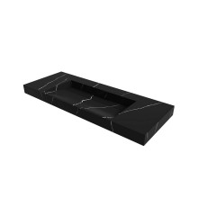 Раковина мебельная Armadi Art Flat 121х45.2х8 см прямоугольная nero 859-120-NM