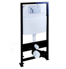 Инсталляция для подвесного унитаза Boheme с креплением черная 666