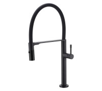 Смеситель для кухни Boheme Uno с гибким изливом black 114-B