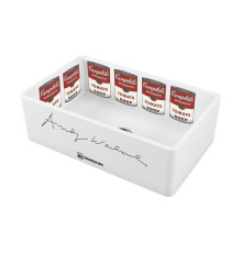 Кухонная мойка Omoikiri Mikura 76-Warhol Natceramic 76x46 см белая 4993025