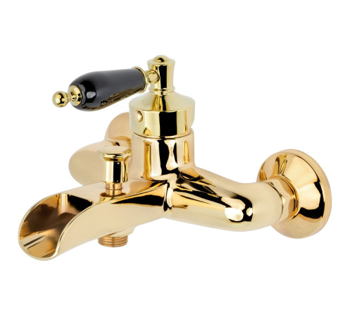 Смеситель для ванны Boheme Vogue с каскадным изливом золото 213-BLC