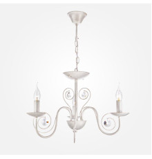 Классическая подвесная люстра 60018/3 белый с золотом