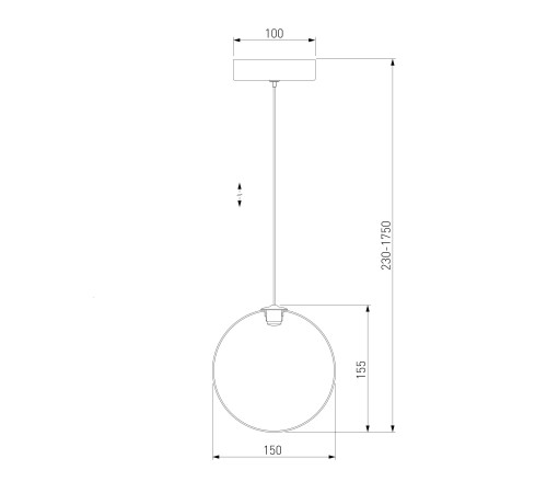 Подвесной светильник 50231/1 LED янтарный