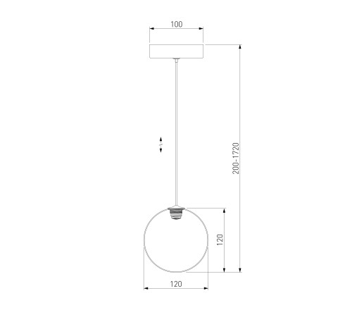 Подвесной светильник 50232/1 LED янтарный