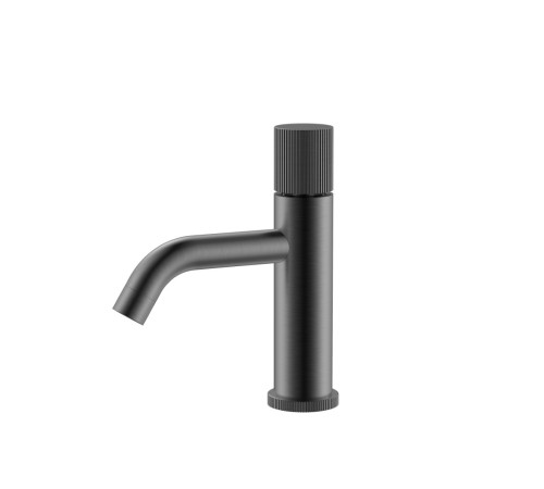 Смеситель для раковины Boheme Stick Linea на 1 отверстие длина излива 13.5 см gun metal 121-GM.3