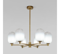 Потолочный светильник со стеклянными плафонами 60161/6 латунь