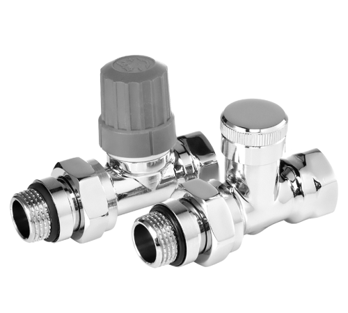 Набор термостатический прямой Royal Thermo Design 1/2 Click Хром НС-1305377
