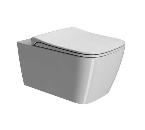 Сиденье для унитаза GSI Nubes Soft Close белое глянцевое MS96C11