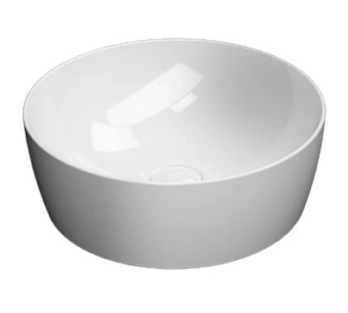 Раковина-чаша накладная GSI NUBES Ø 400 мм круглая белый глянцевый 903911