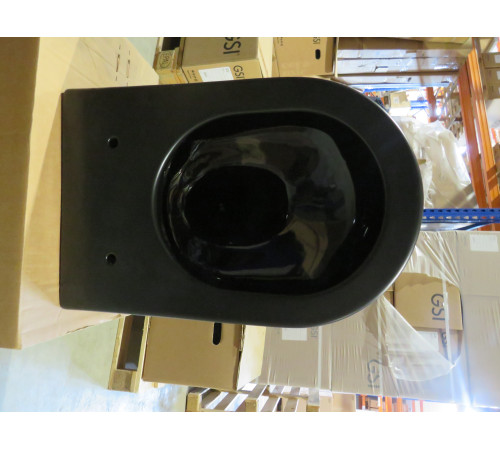 Уценка. Унитаз подвесной безободковый GSI Pura Swirlflush 550х360 мм черный матовый 881526_УЦ/5