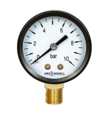 Манометр Kromwell 1/4 0-10 бар EU.ST6191010 14_k