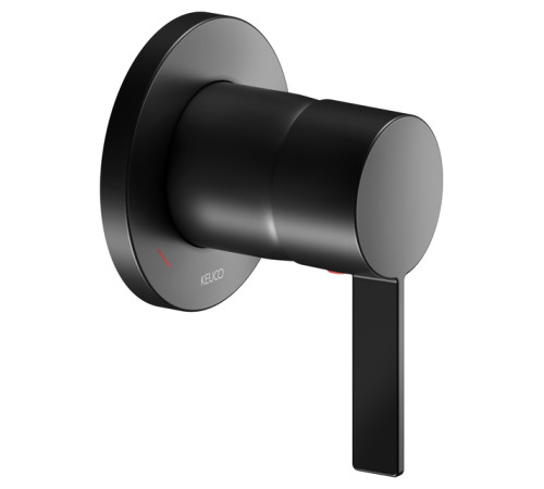 Смеситель для душа однорычажный Keuco IXMO Pure круглая розетка черный матовый 59551 379501