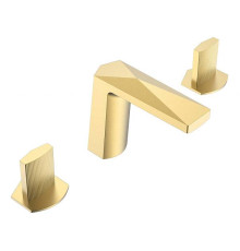 Смеситель для раковины Boheme Venturo врезной на 3 отверстия Touch золото глянцевое 150-G-TOUCH