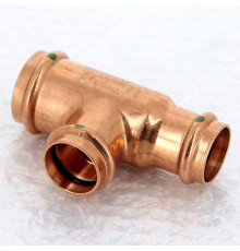 Тройник пресс медный Viega Profipress 35x28x28 мм 324896